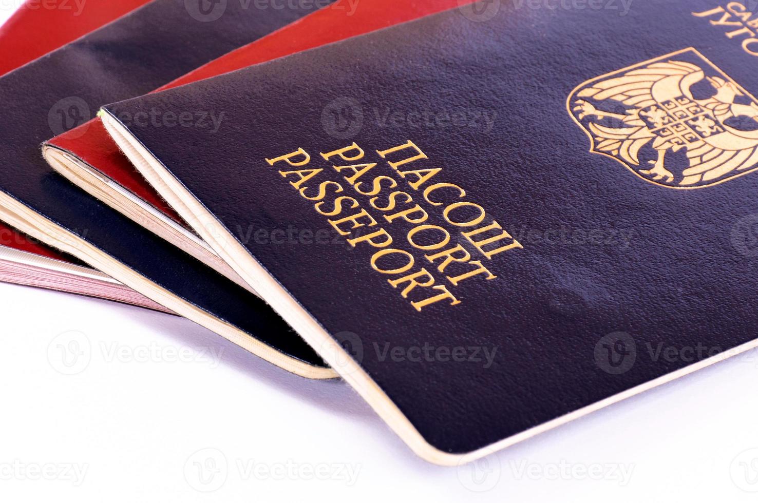 Passports isolated on white photo