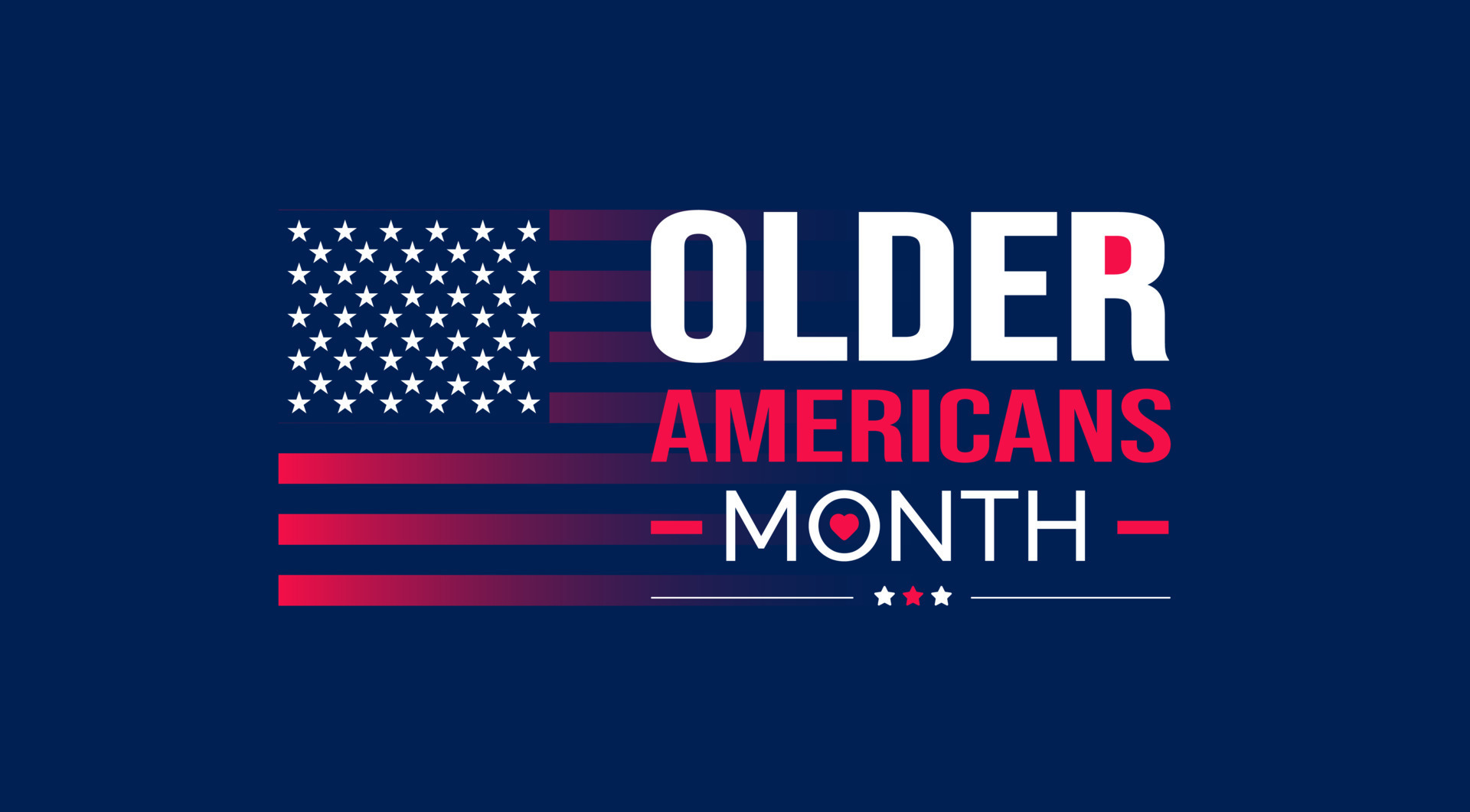 Older Americans Month background or banner design template celebrated
