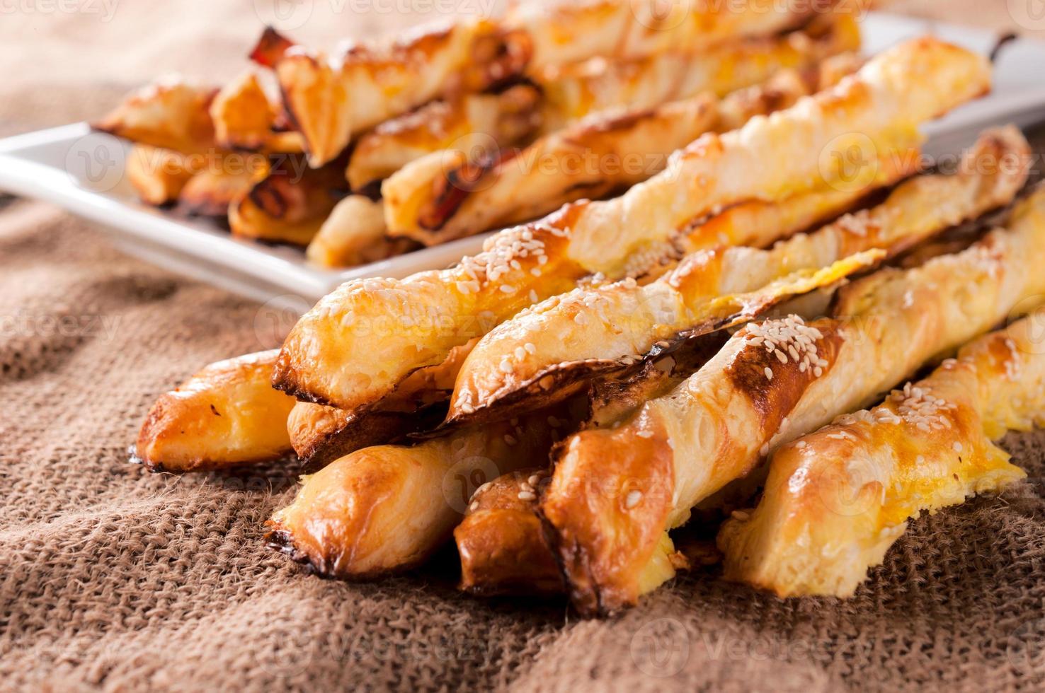 Puffed cheese pastry photo
