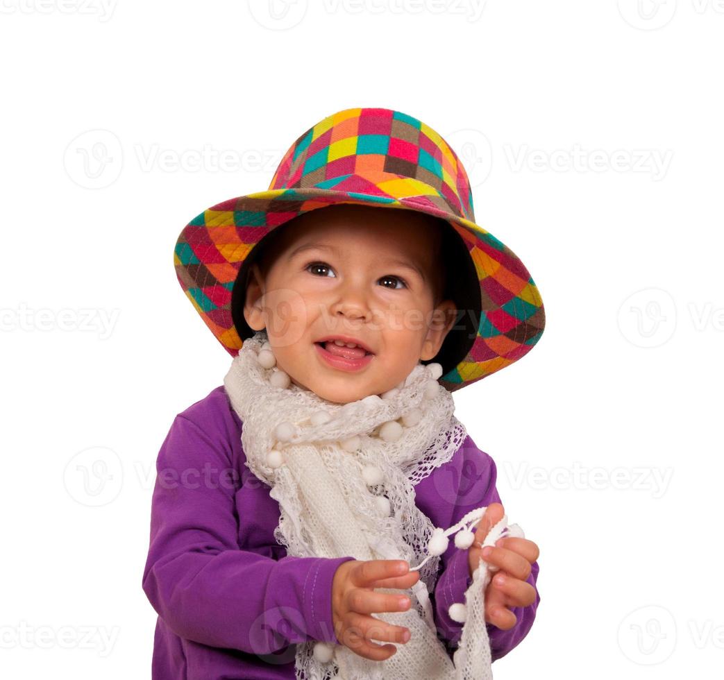 Happy baby portrait photo