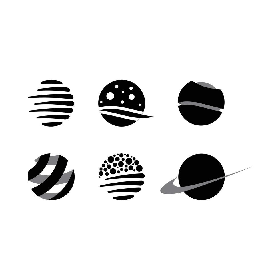 planet abstract design vector icon