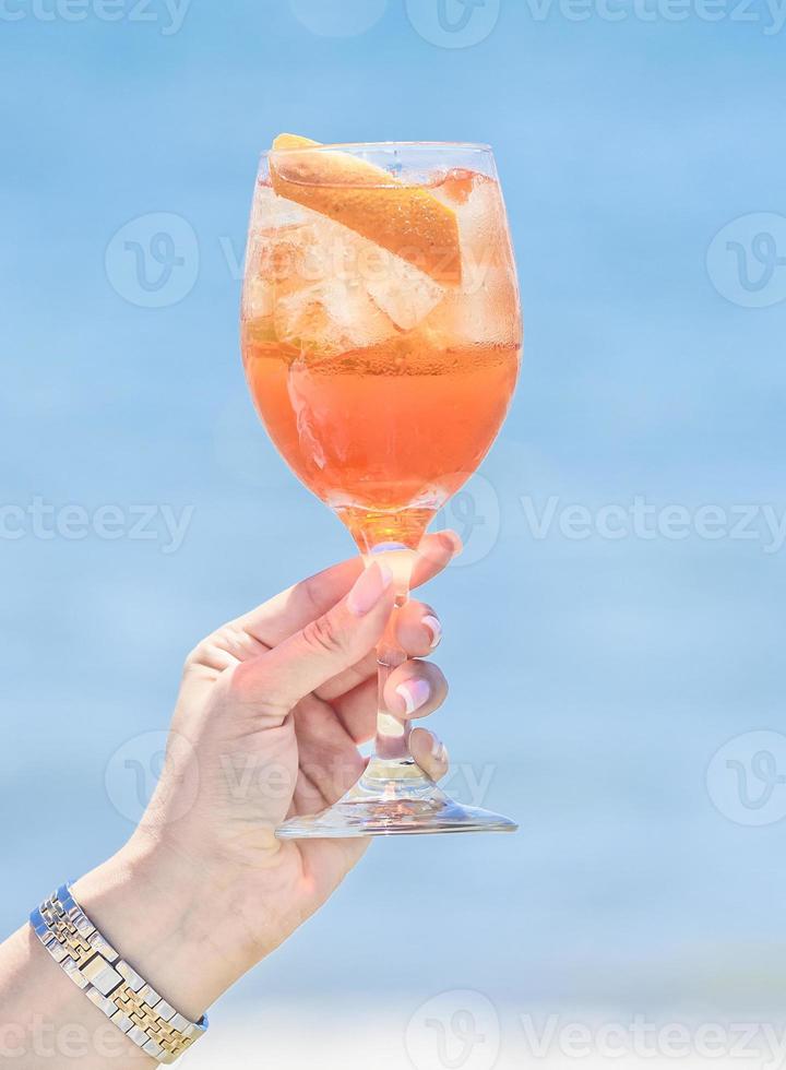 Cocktail on the beach photo