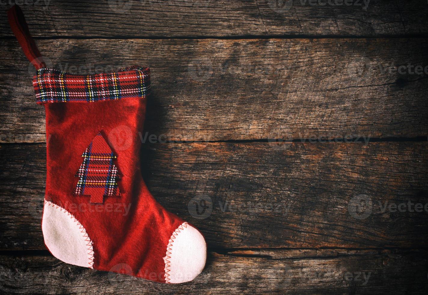 Empty Christmas sock photo