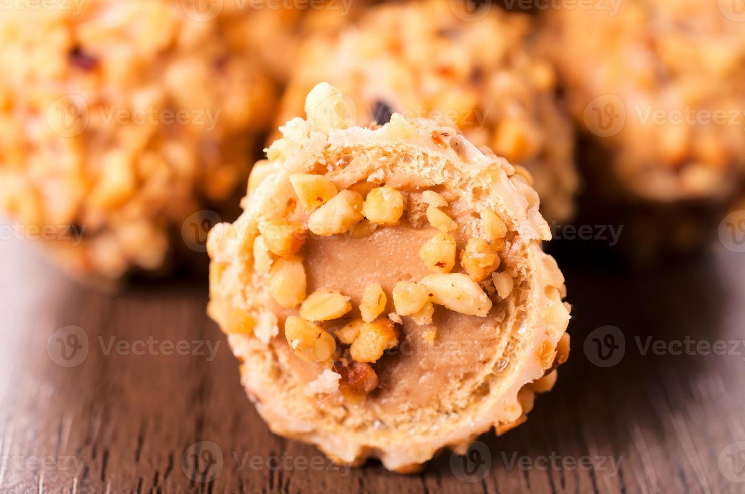 Sweet almond pralines photo