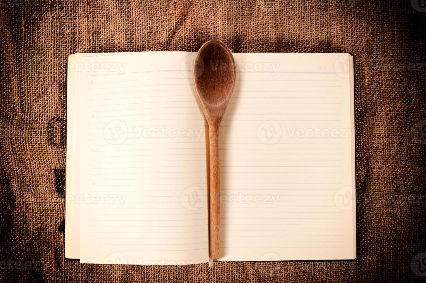 Cookbook and ladle photo