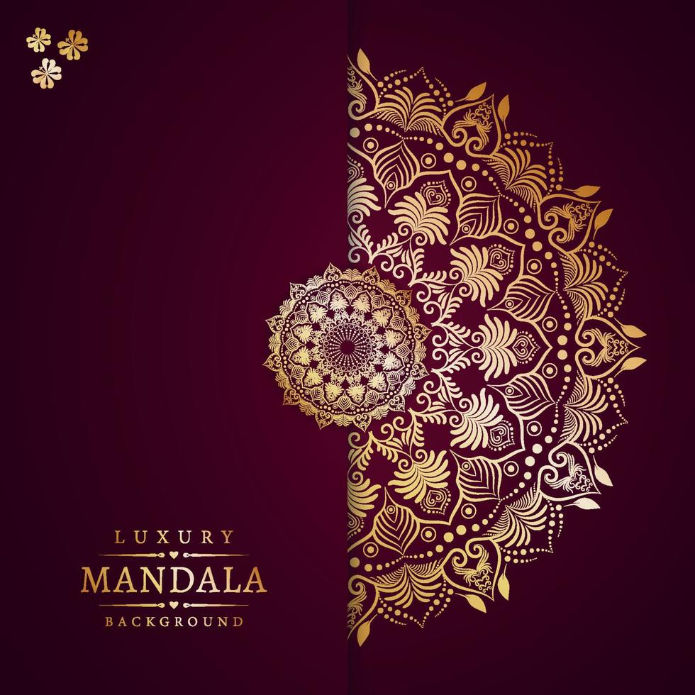 Creative luxury ornamental mandala design background vector