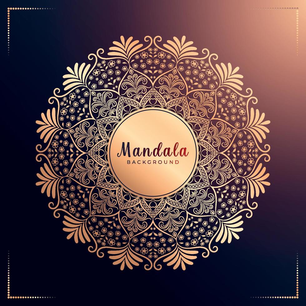 creativo lujo ornamental mandala diseño antecedentes vector