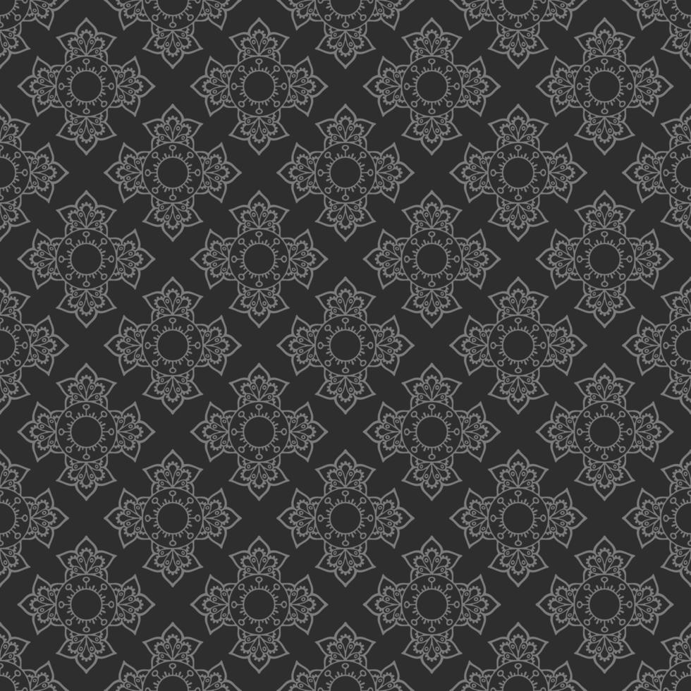 Seamless elegant damask pattern grey. vector