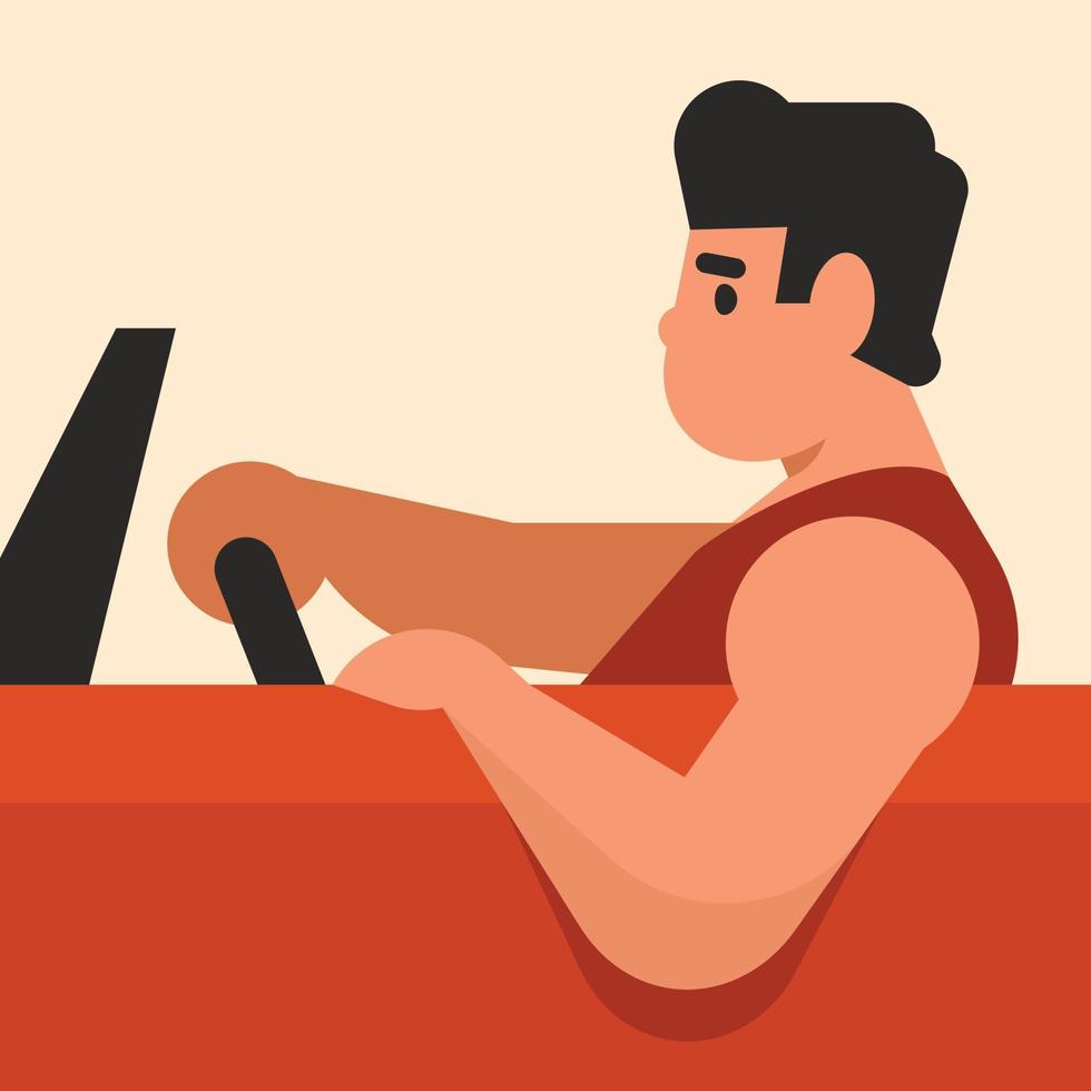 The Man Behind The Wheel, Vector Graphics