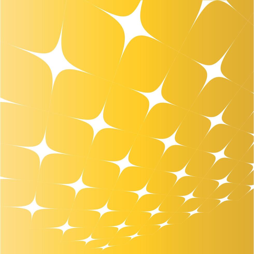 Yellow Vector Background With Glowing Stars