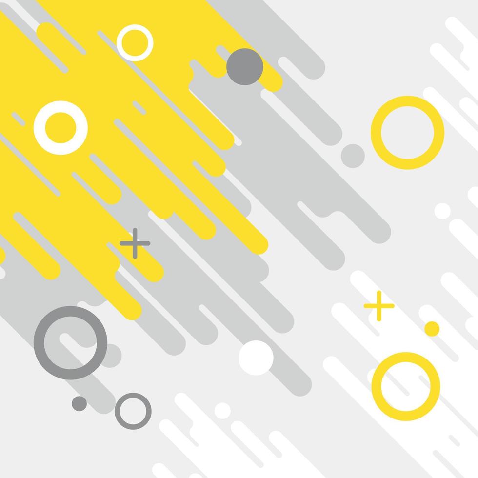 Vector Background With Abstract Yellow And Grey Shapes