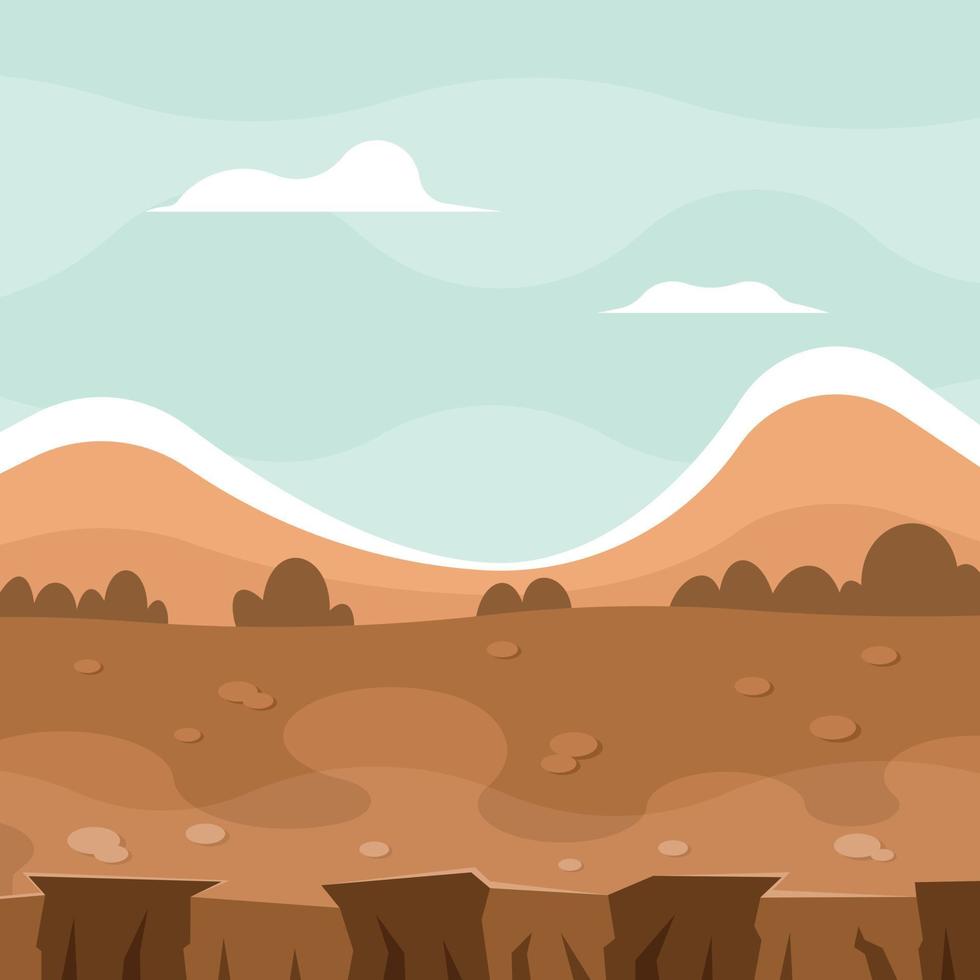 Vector Image Of A Landscape For Video Game