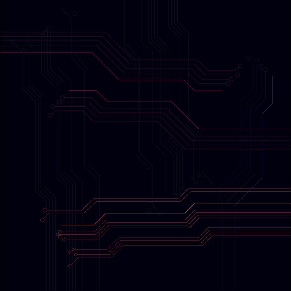 Vector Background With Circuit Board Pattern