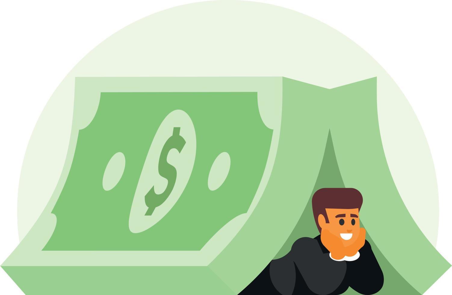 Financial Protection, Isolated Background. vector