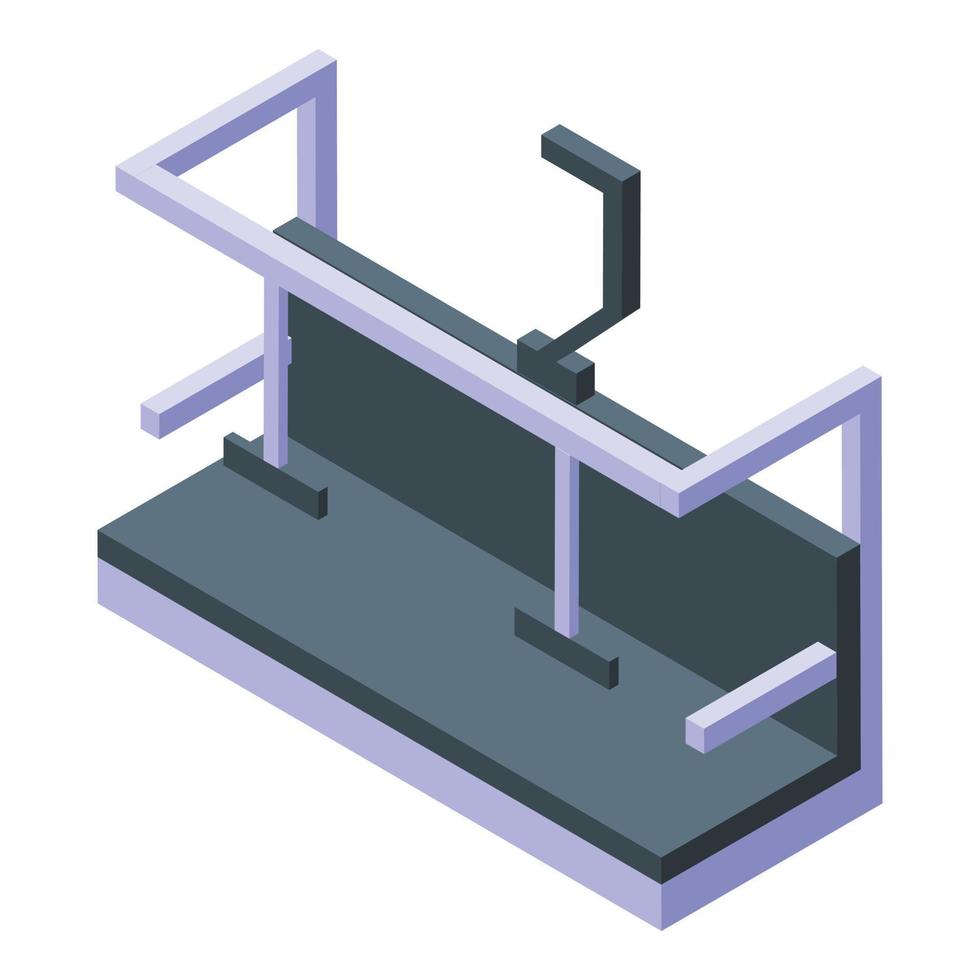 Ski lift bench icon isometric vector. Winter travel vector