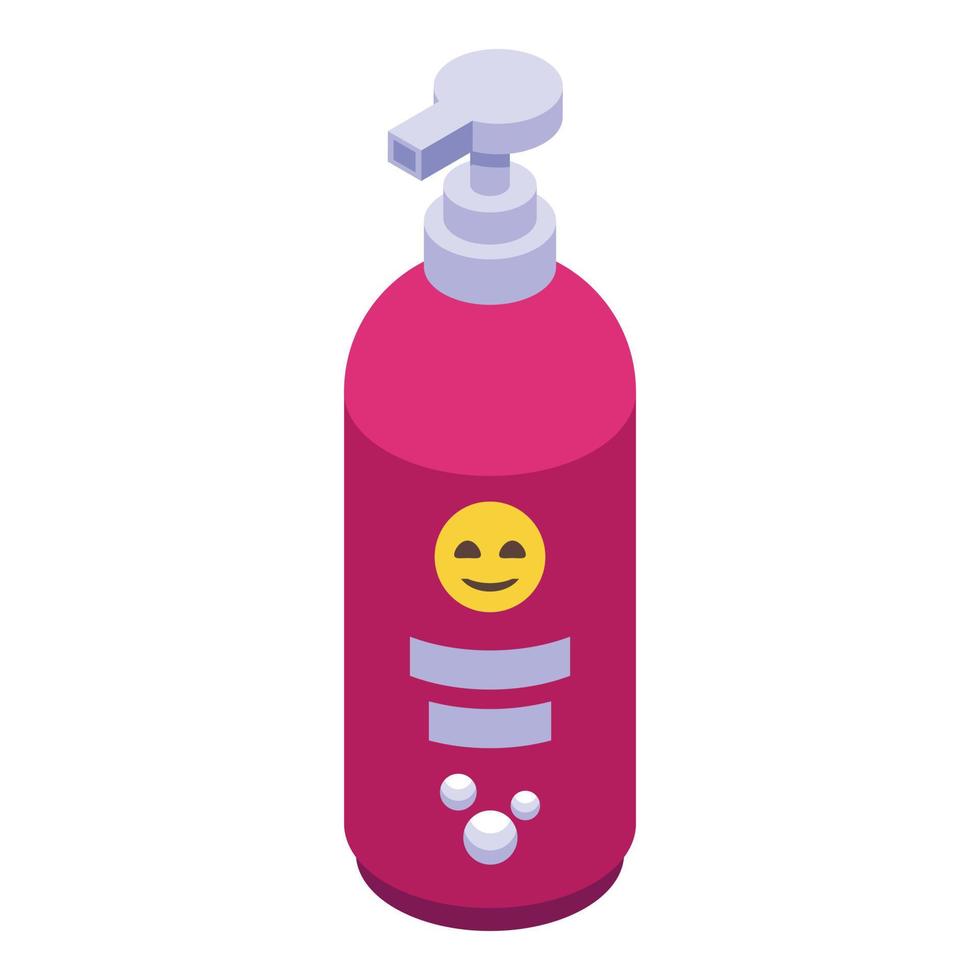 Bathing a baby shampoo icon isometric vector. Happy infant vector