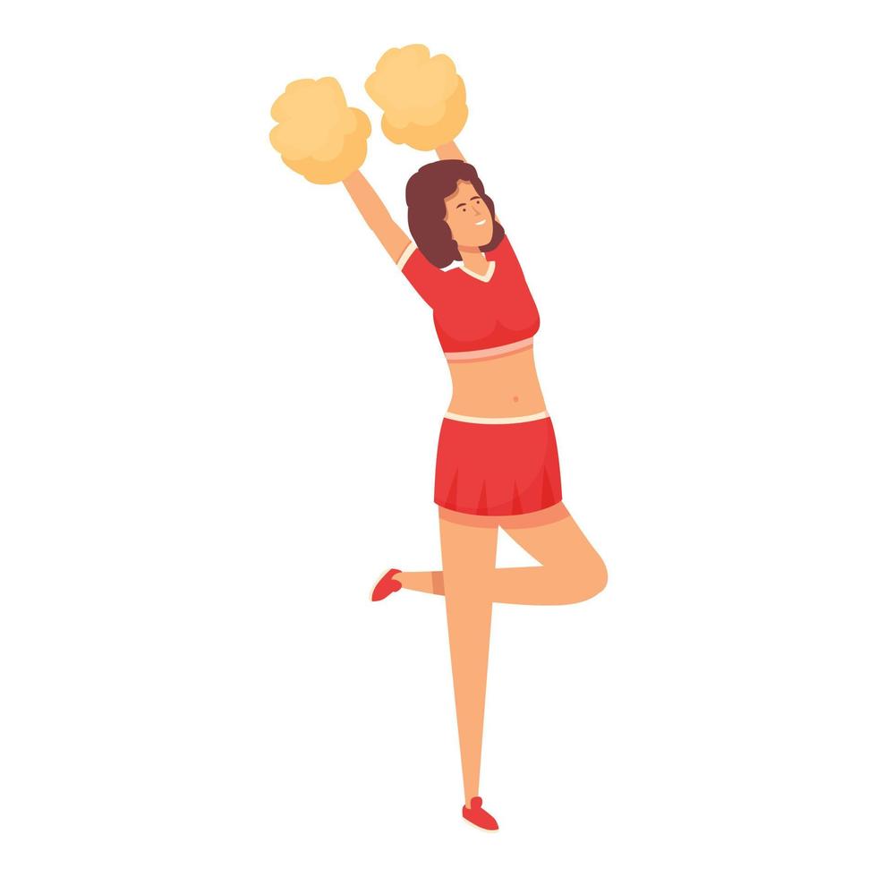 Woman dancer icon cartoon vector. Girl leader vector