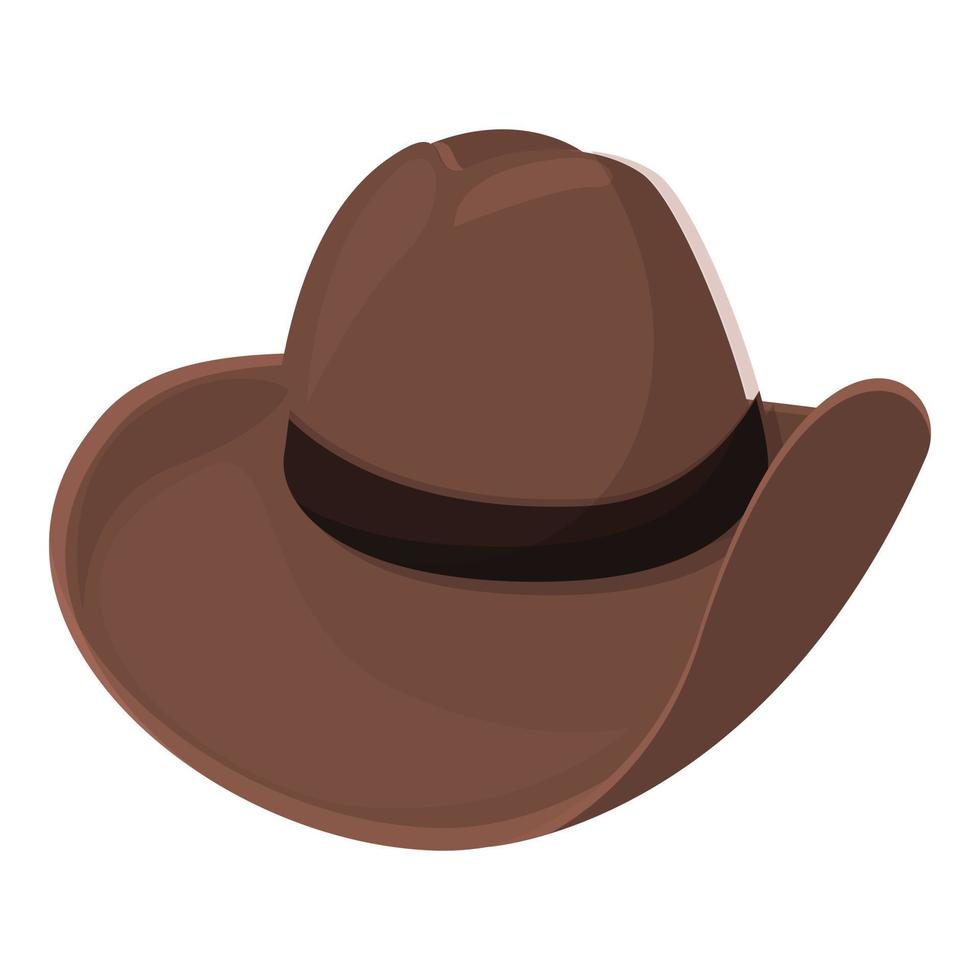 Fashion cowboy hat icon cartoon vector. Western rodeo vector