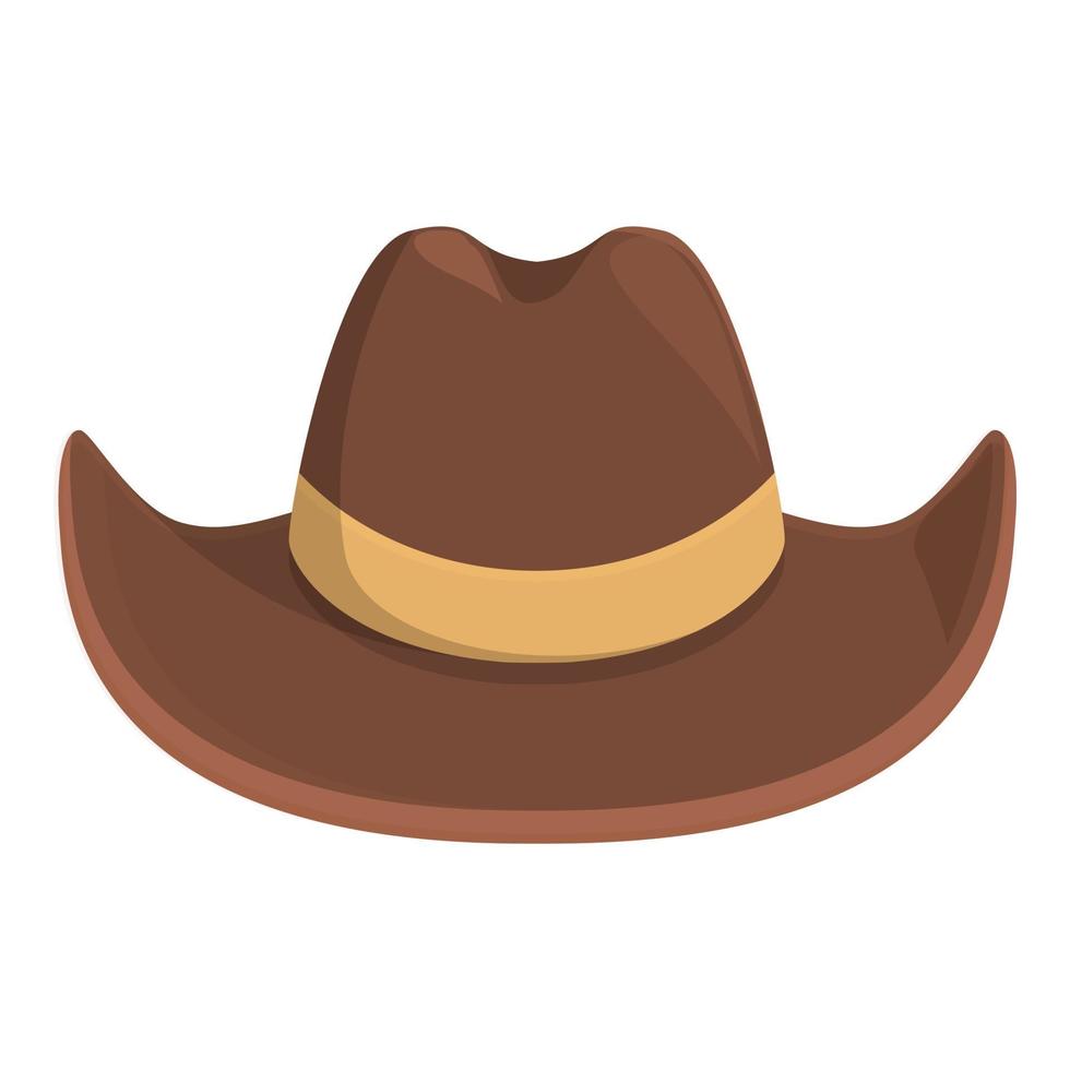 Wild cowboy hat icon cartoon vector. Rodeo element vector