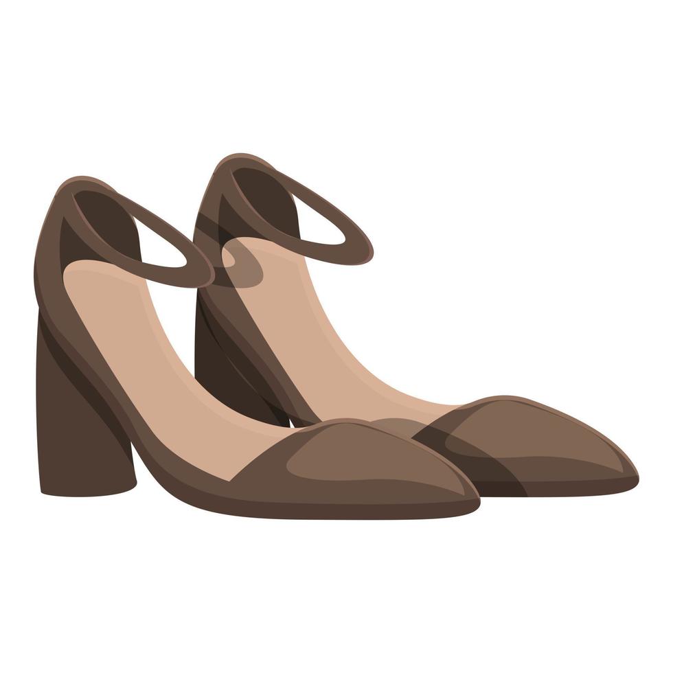 elegante alto tacones Zapatos icono dibujos animados vector. hembra Moda vector