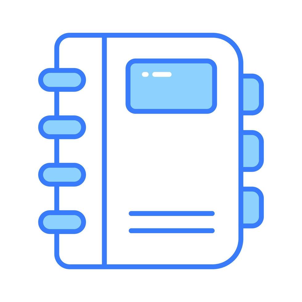 contact book icon represents a digital address book or directory used for storing and organizing contact information, an amazing design vector