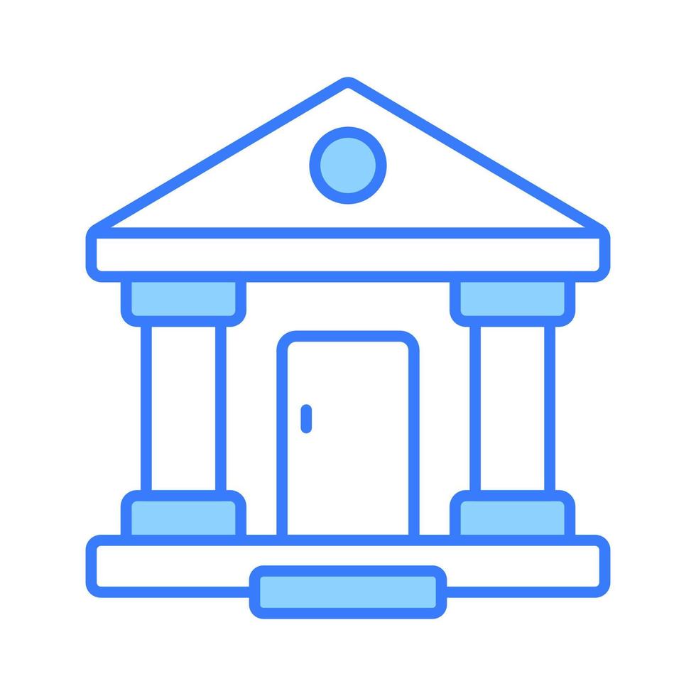 An icon of bank building in modern style, easy to use vector, premium design vector