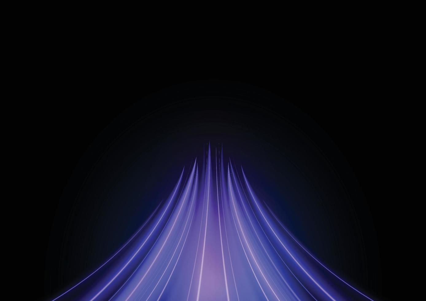 Abstract speed neon light effect on black background vector illustration.