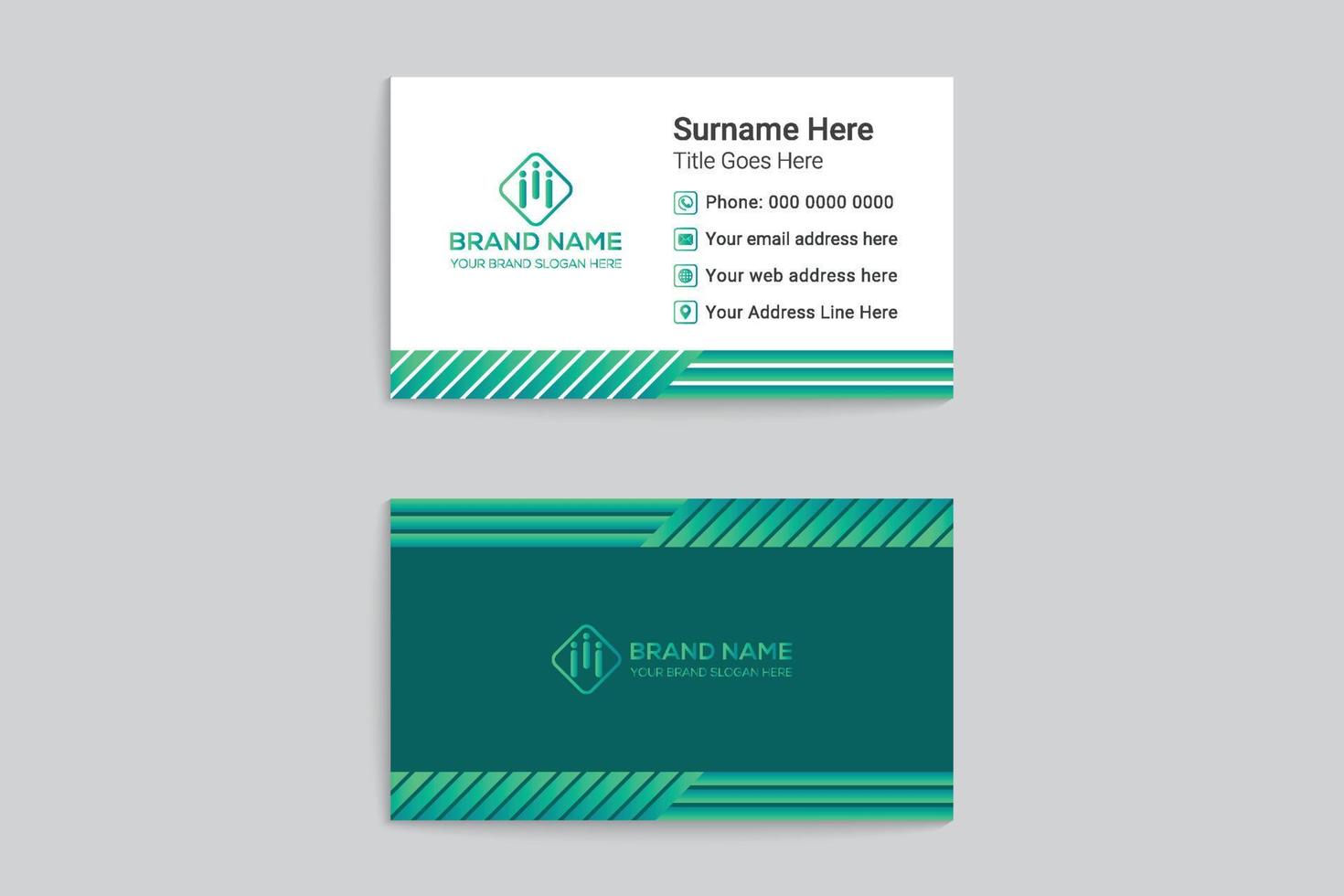 Modern business card template vector