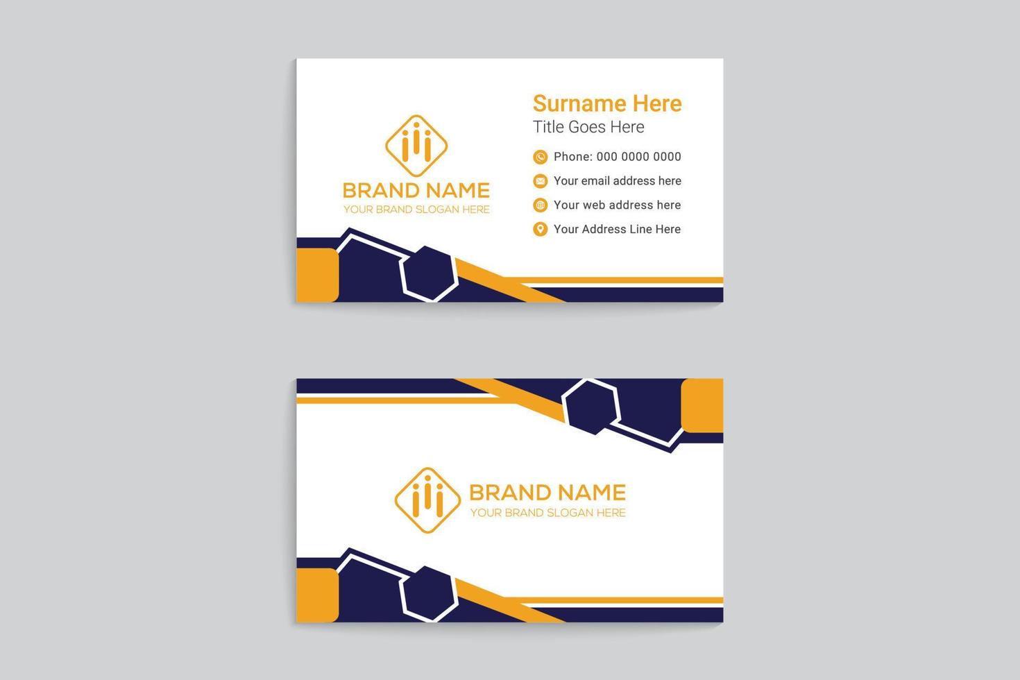 Modern business card template vector