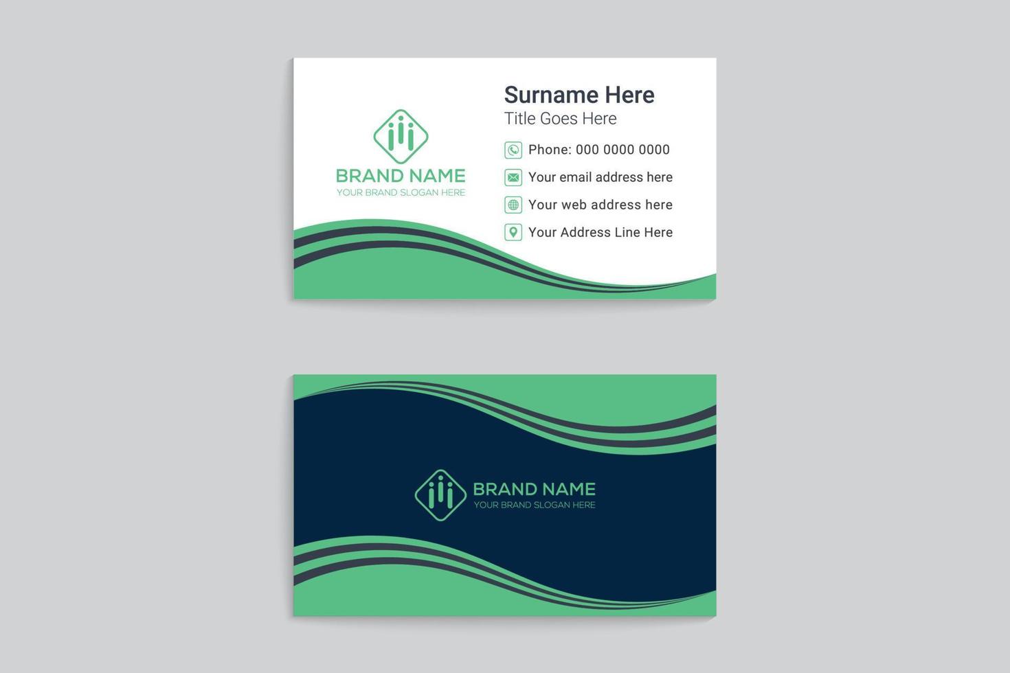 Abstract business card template vector