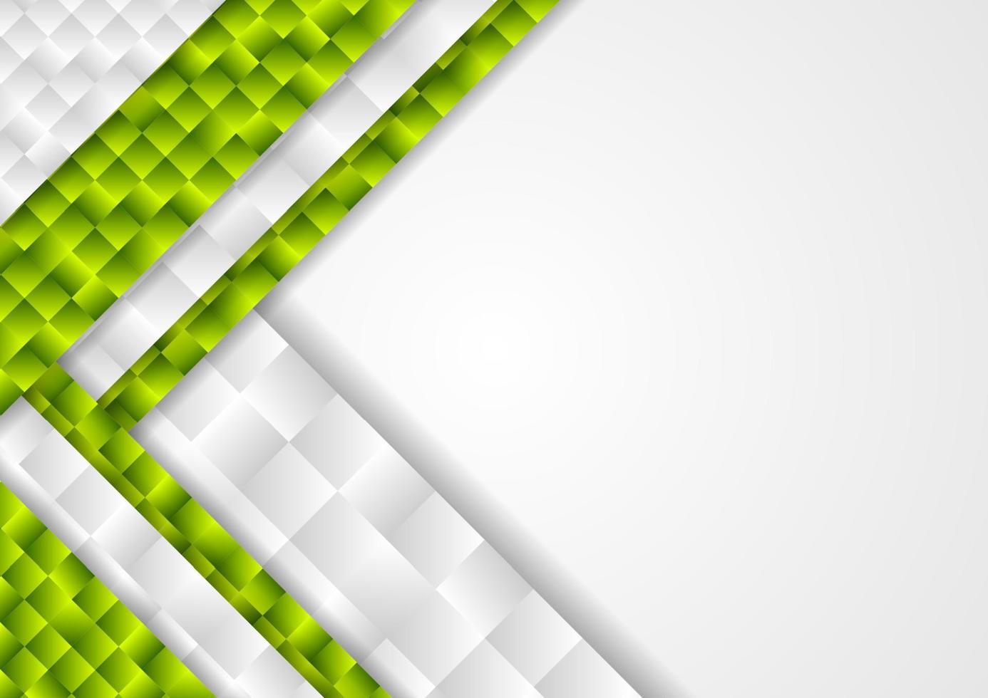 Abstract tech corporate green grey mosaic background vector
