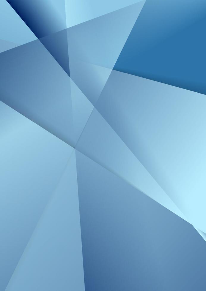 Blue abstract modern polygonal tech background vector