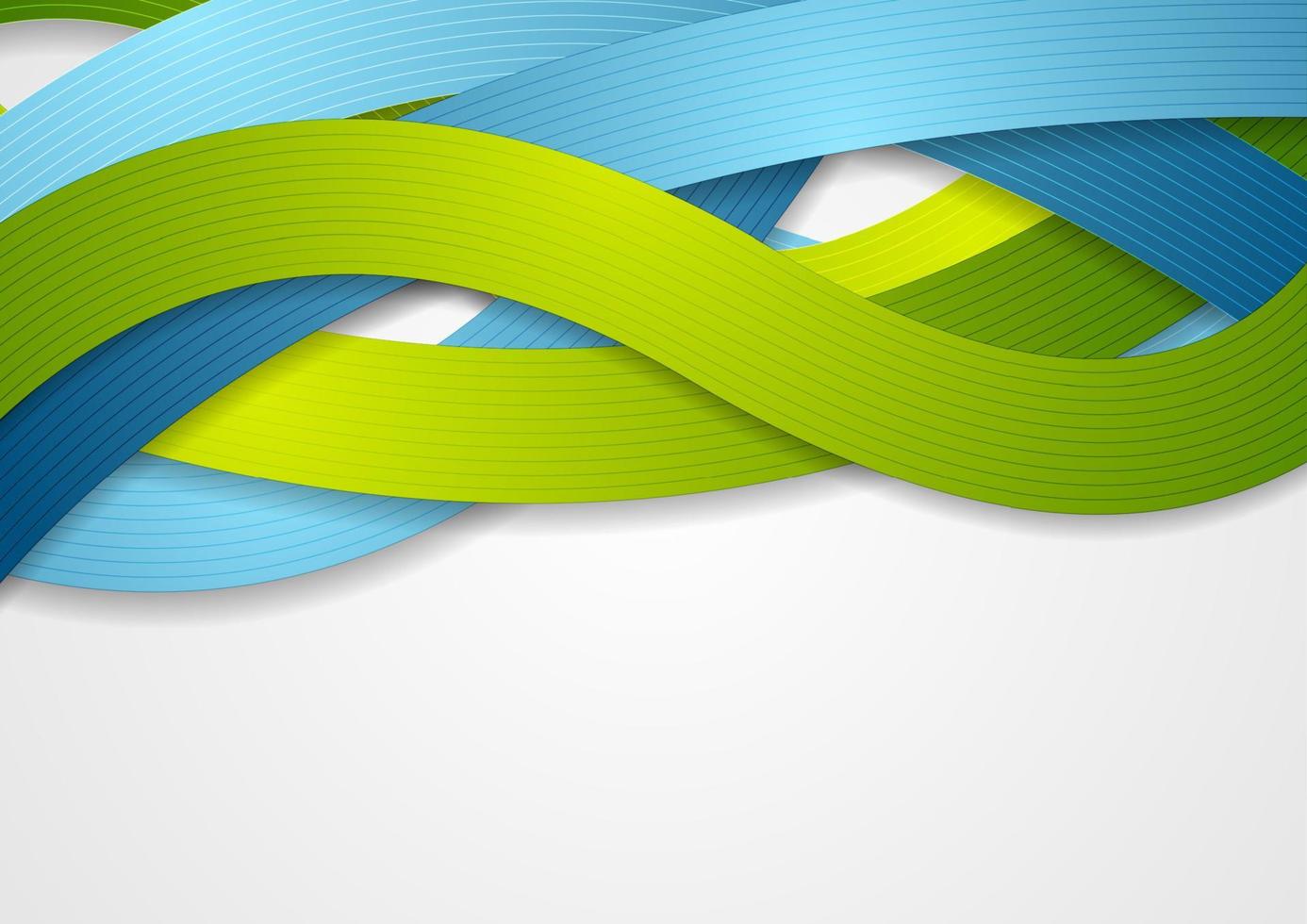 Colorful abstract wavy corporate background vector