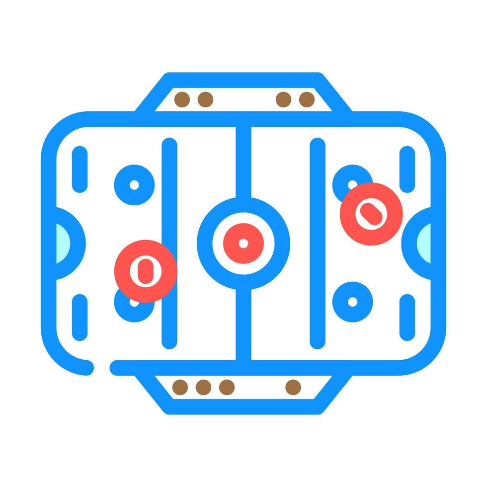 table hockey board color icon vector illustration