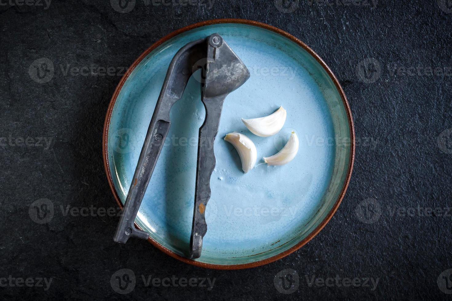 Preparing gnocchi and mushrooms photo