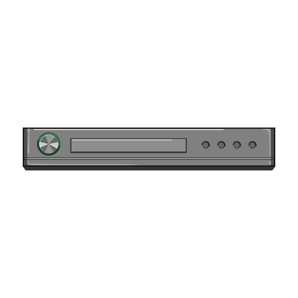 cd dvd player cartoon vector illustration