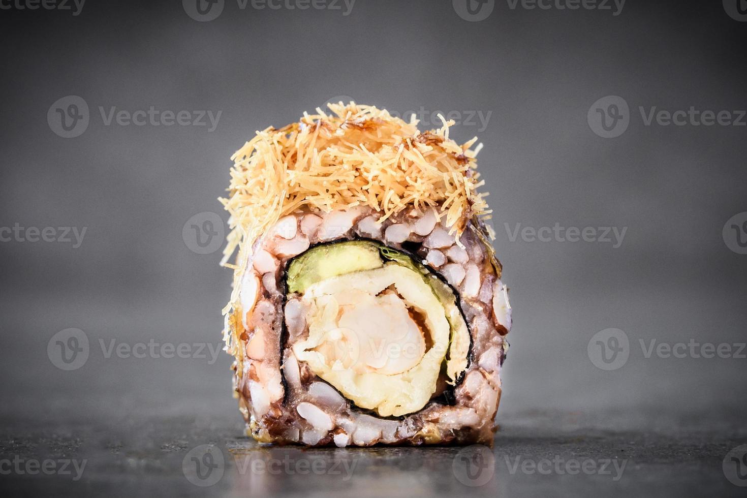 Prepared fresh sushi photo