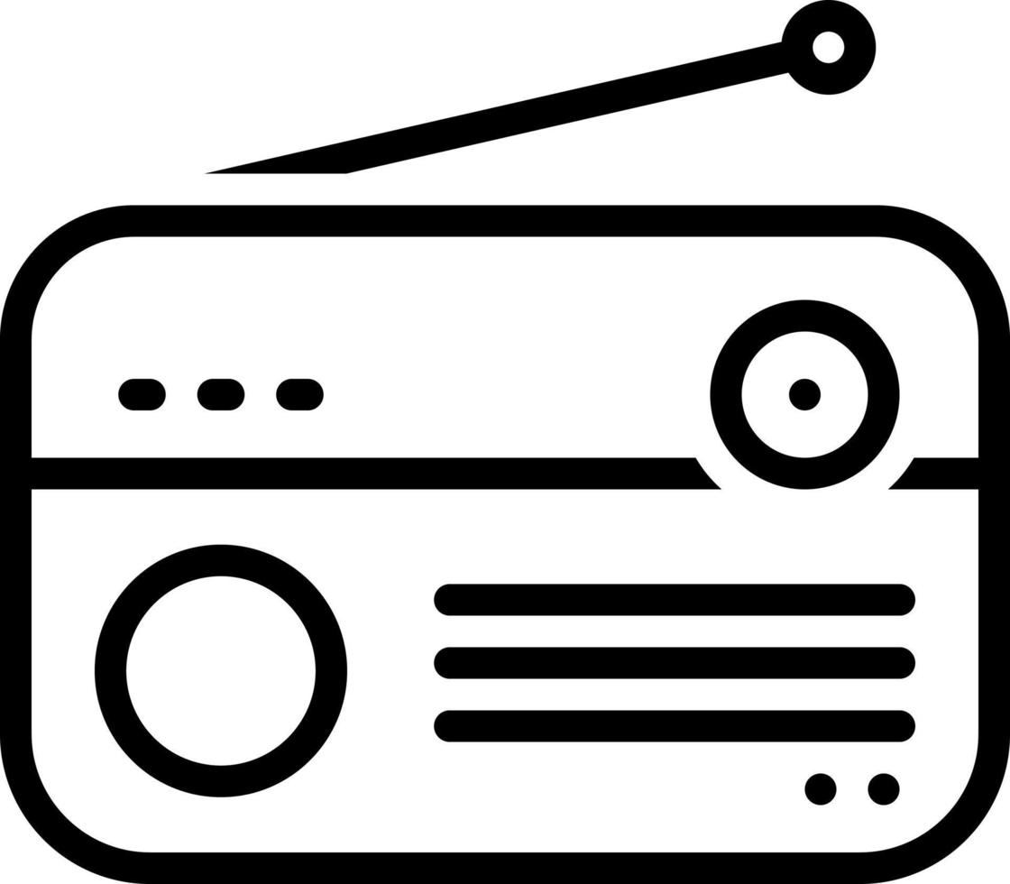 line icon for antenna vector