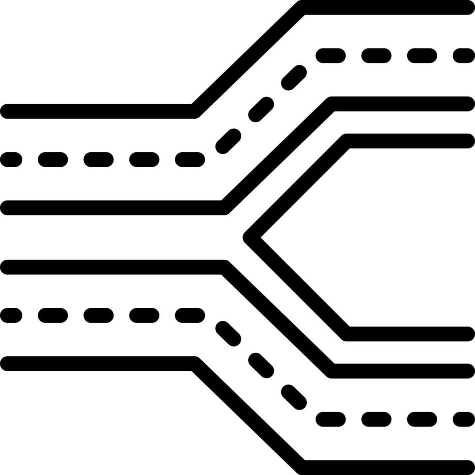 line icon for track vector