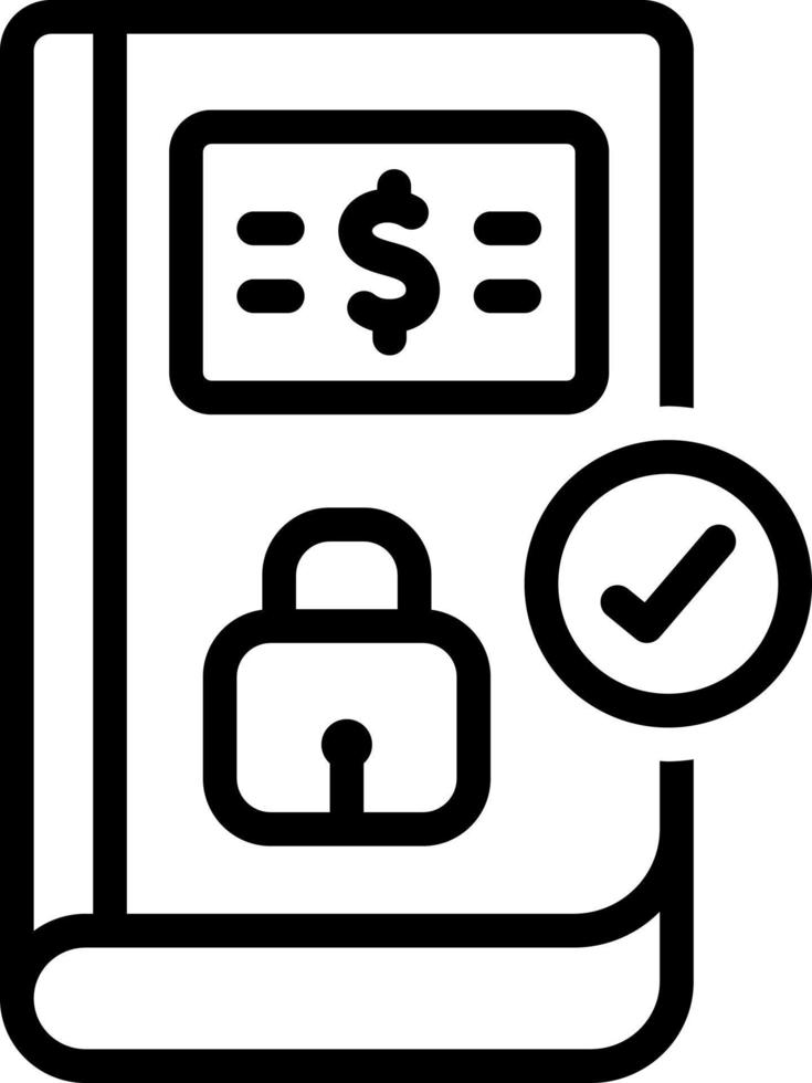 line icon for certain vector