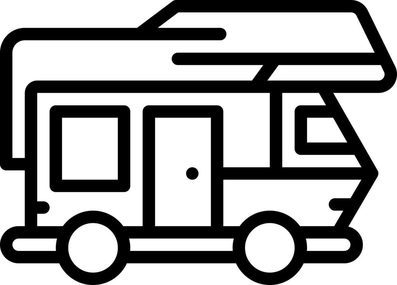 line icon for rv vector