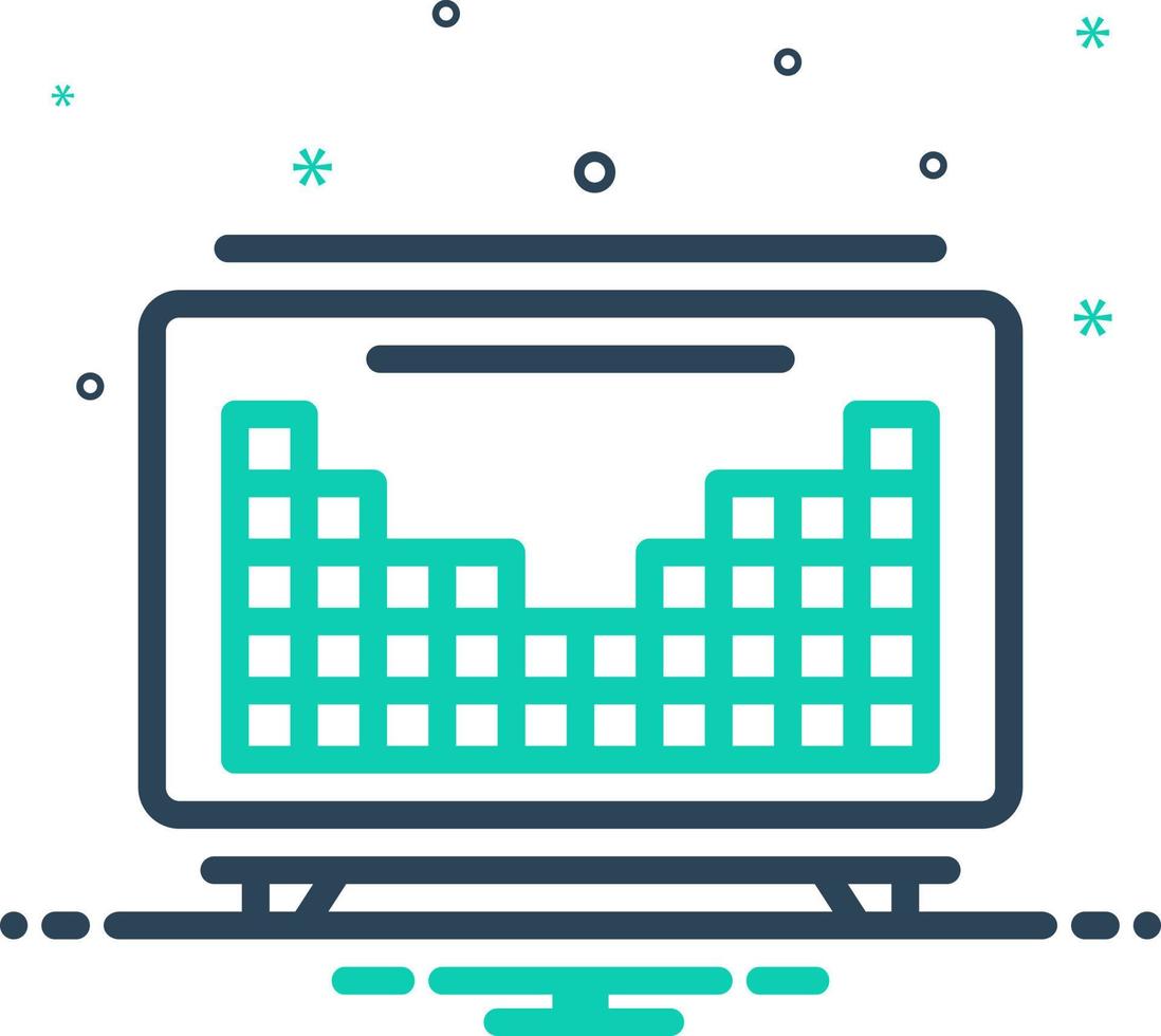 mix icon for periodic vector