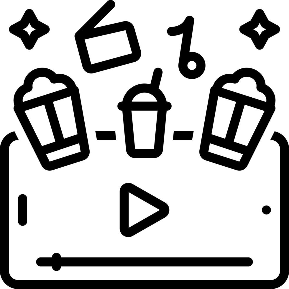 line icon for entertainment vector
