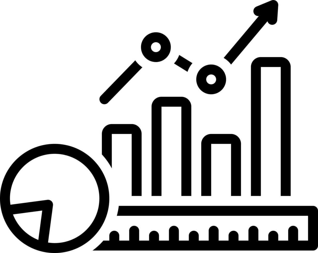 line icon for metricdata vector