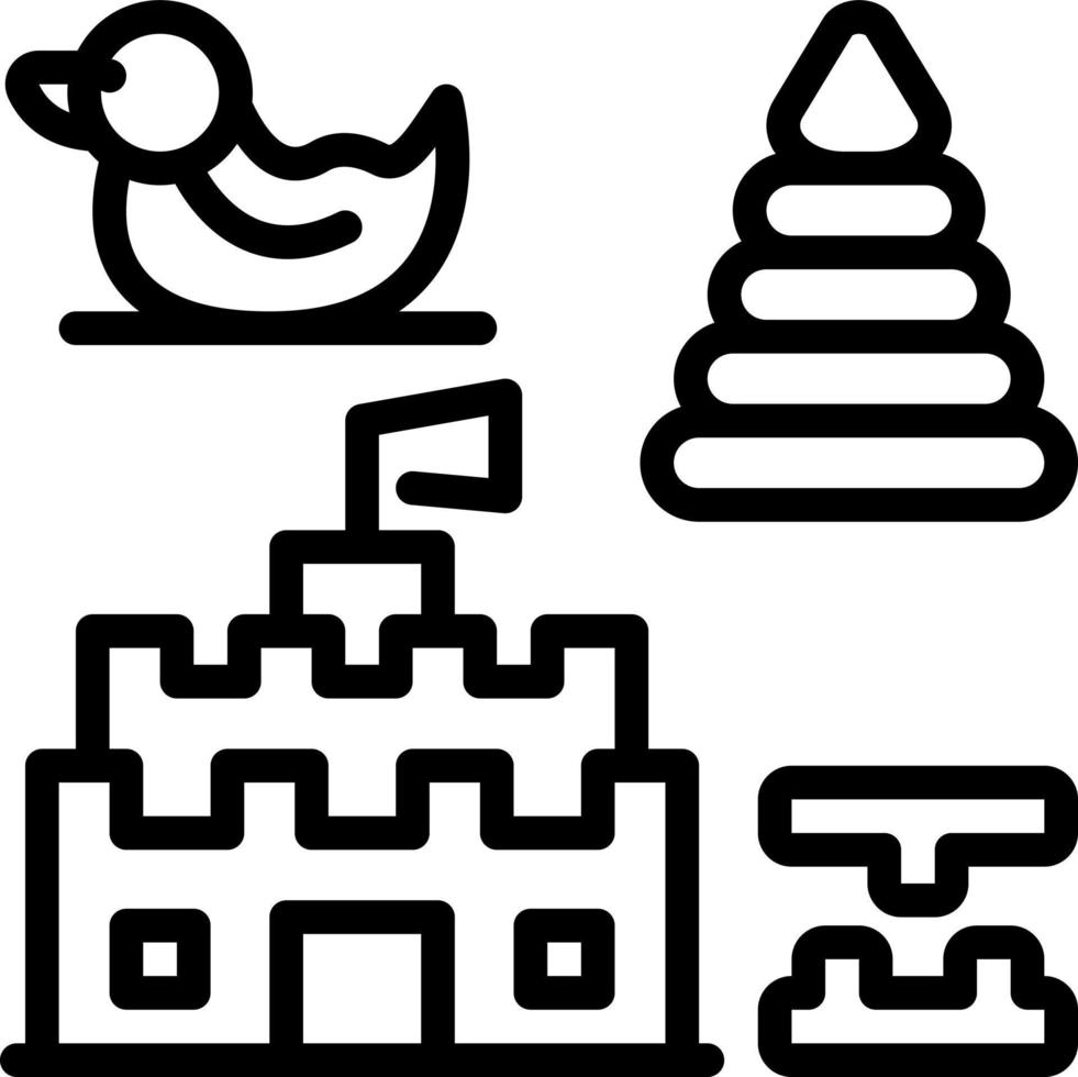 line icon for toy vector