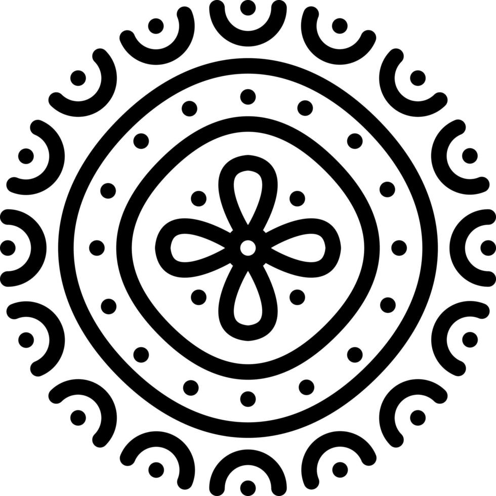 line icon for aboriginal vector