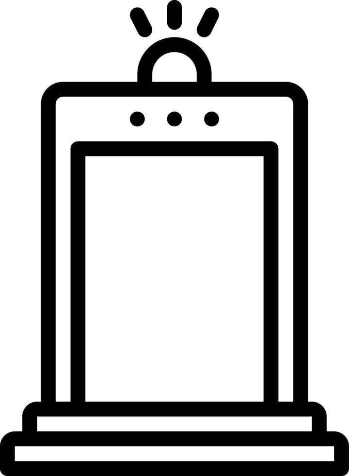 line icon for detector vector