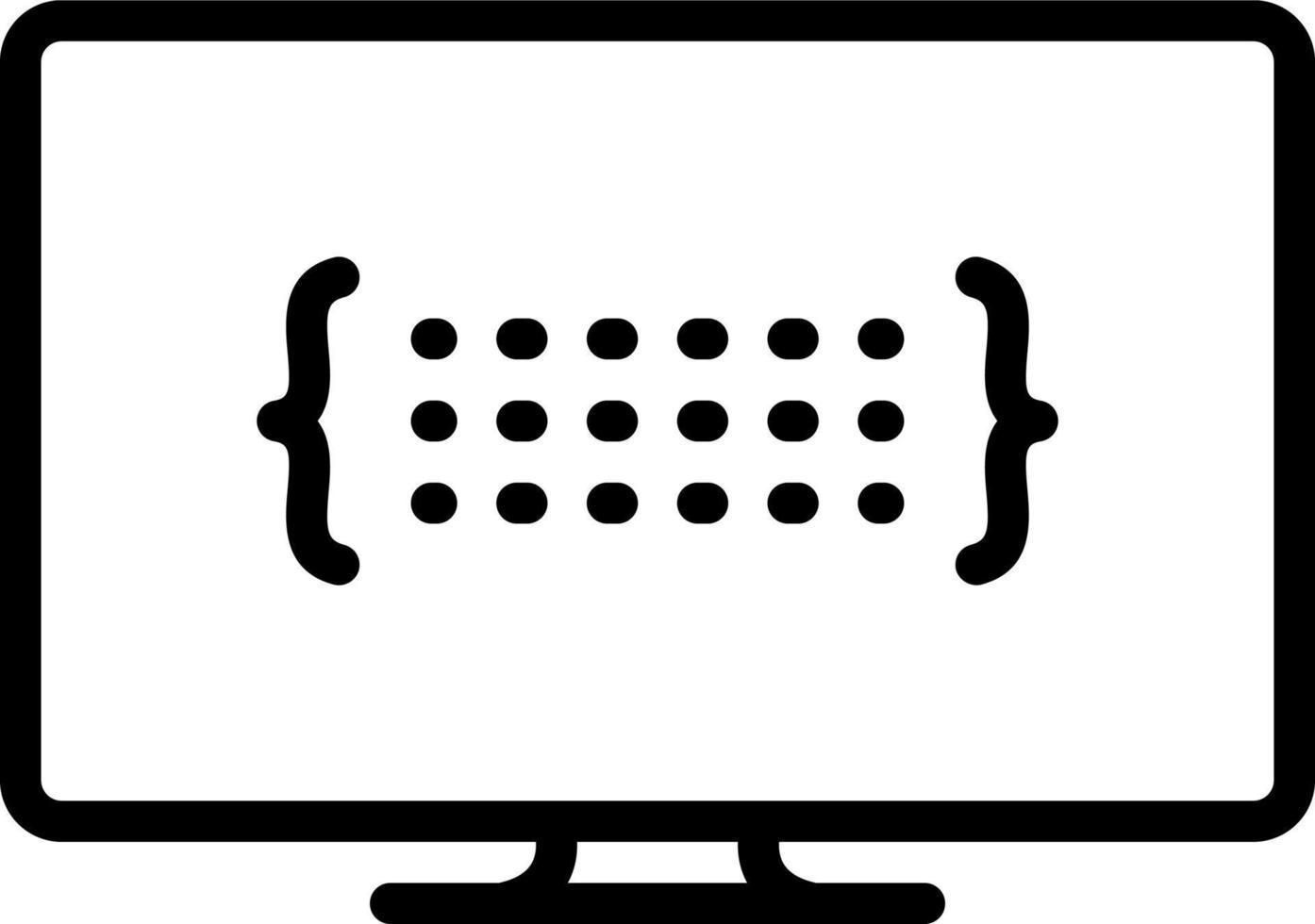 line icon for struct vector