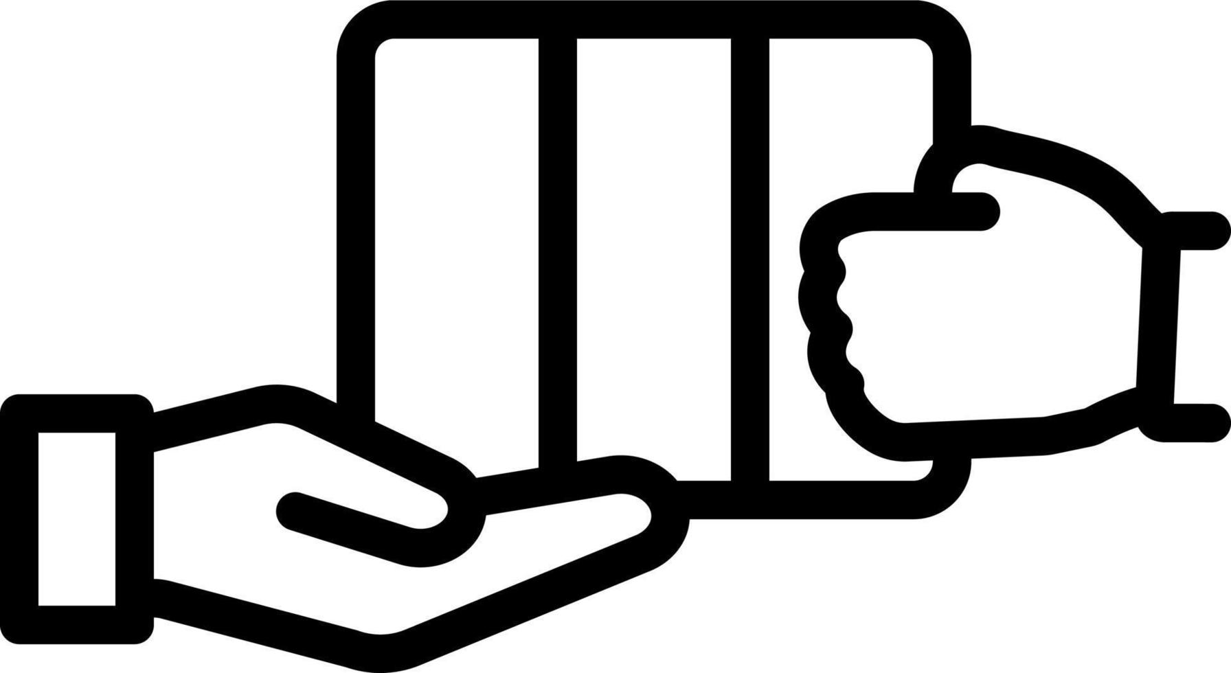 line icon for obtained vector