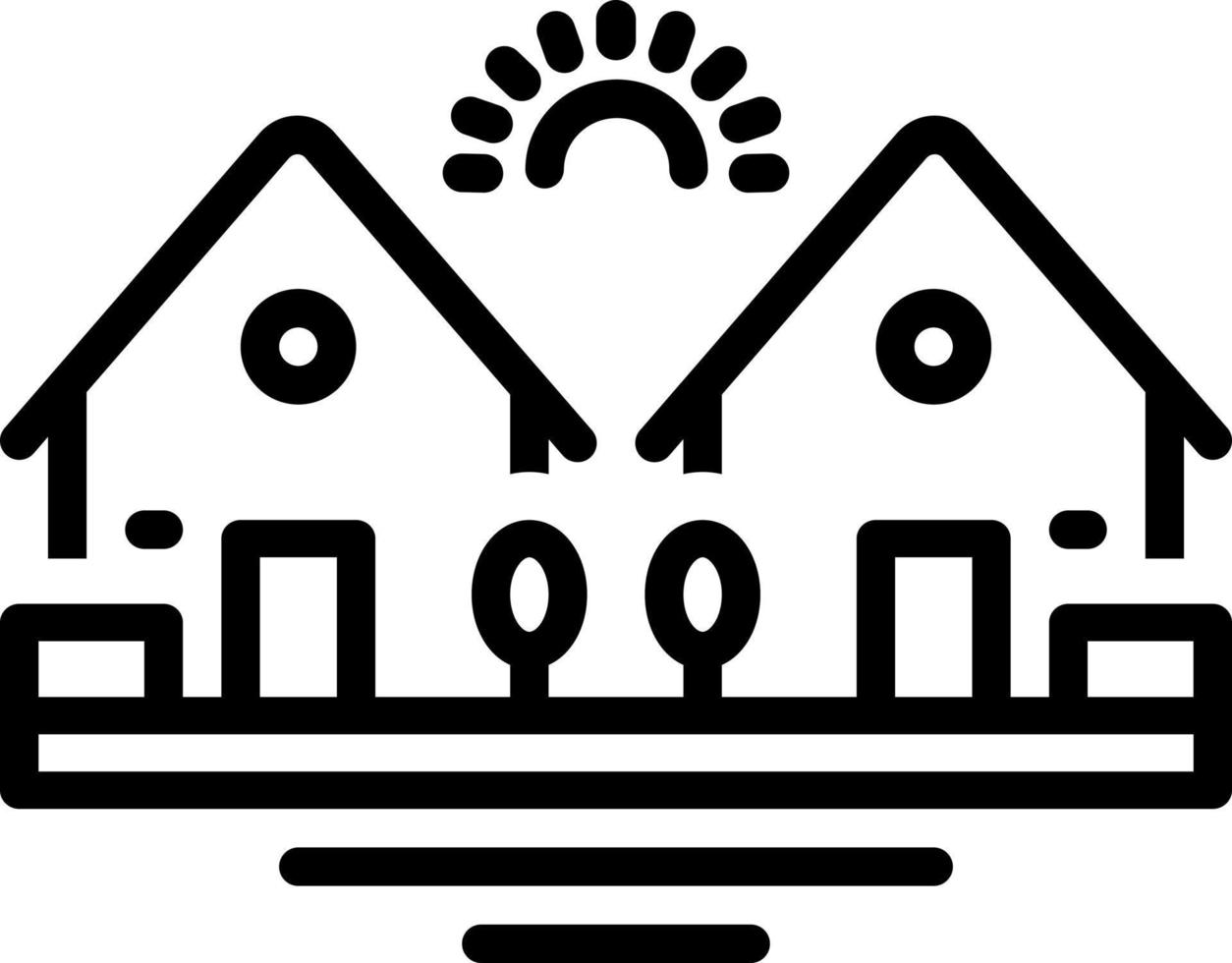 line icon for neighborhood vector